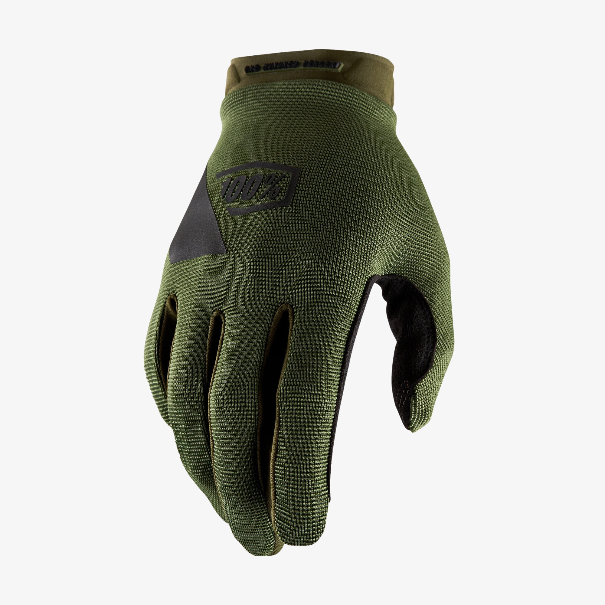 100-ridecamp-mtb-handschuhe-army-green-black-touchscreen image 1