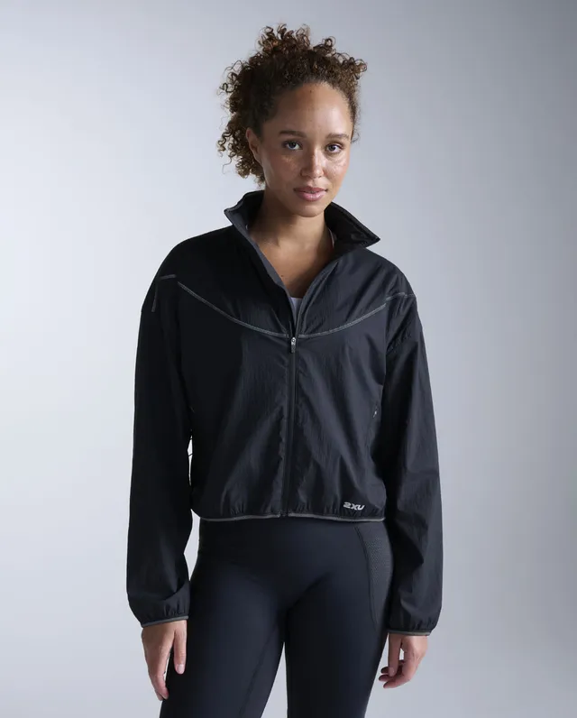 2xu-aero-sheer-bomber-jacke-damen-schwarz-wasserdicht image 1
