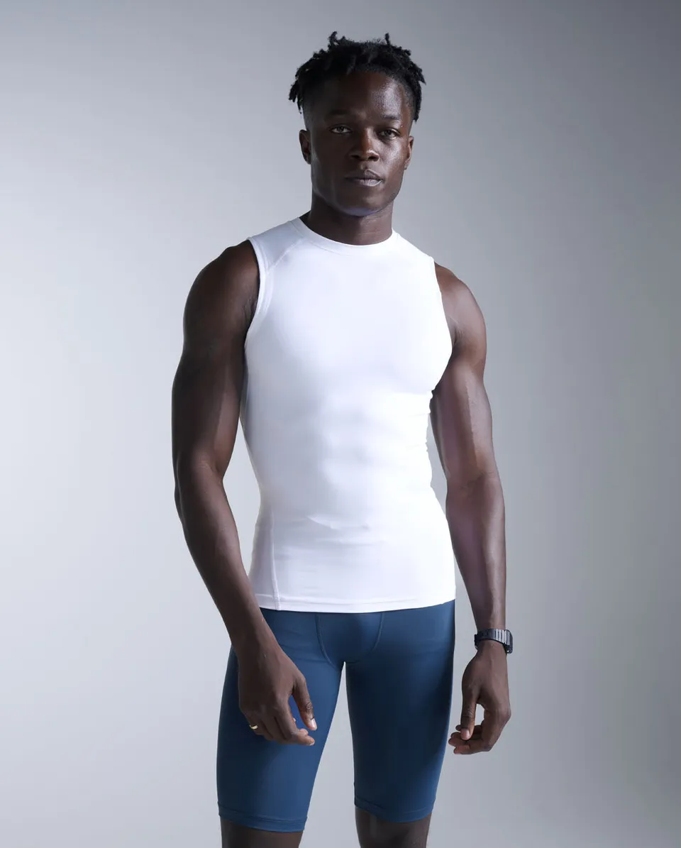 2xu-core-compression-sleeveless-tank-white-herren image 1