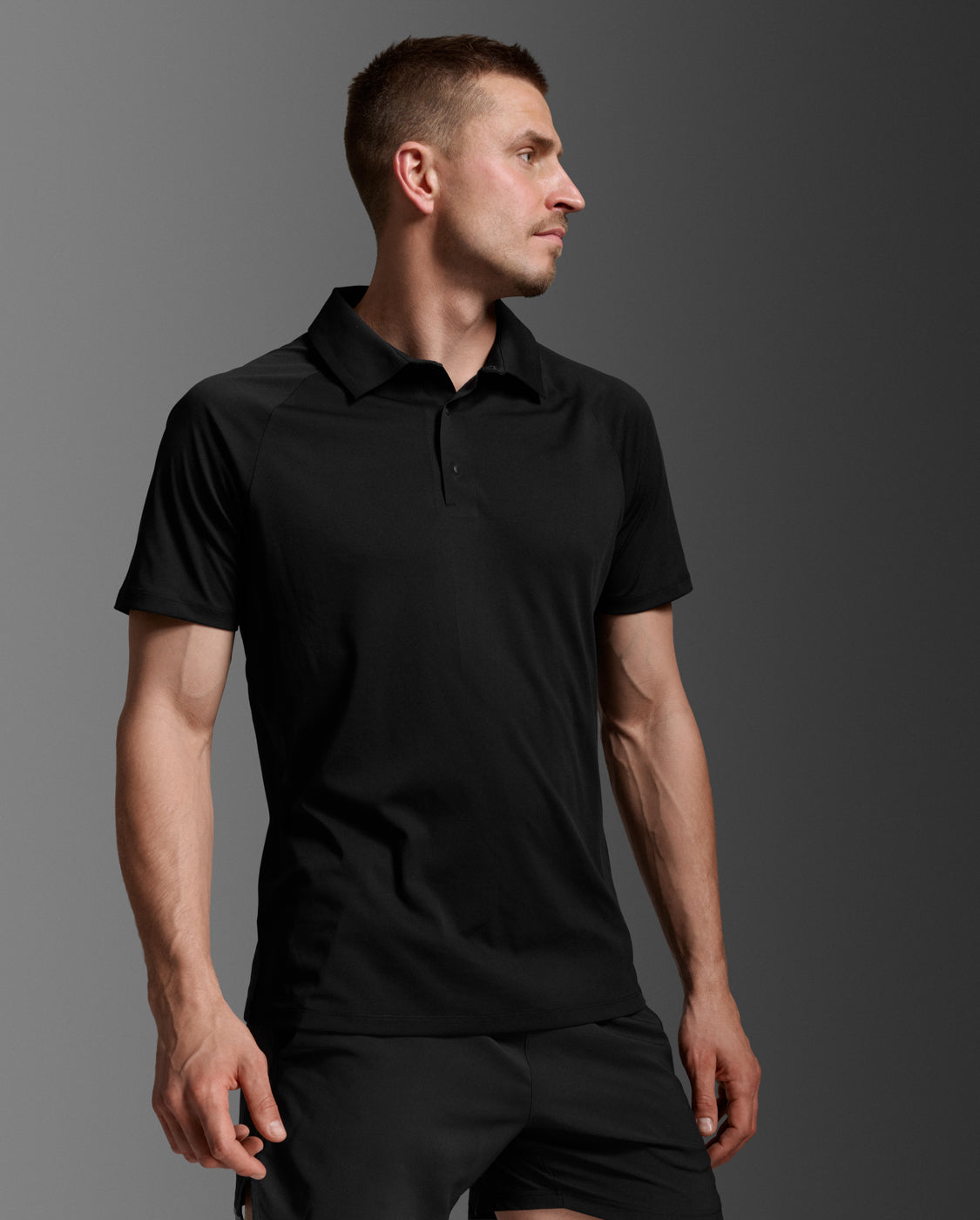 2xu-signature-polo-polohemd-schwarz-herren-regular-fit image 4