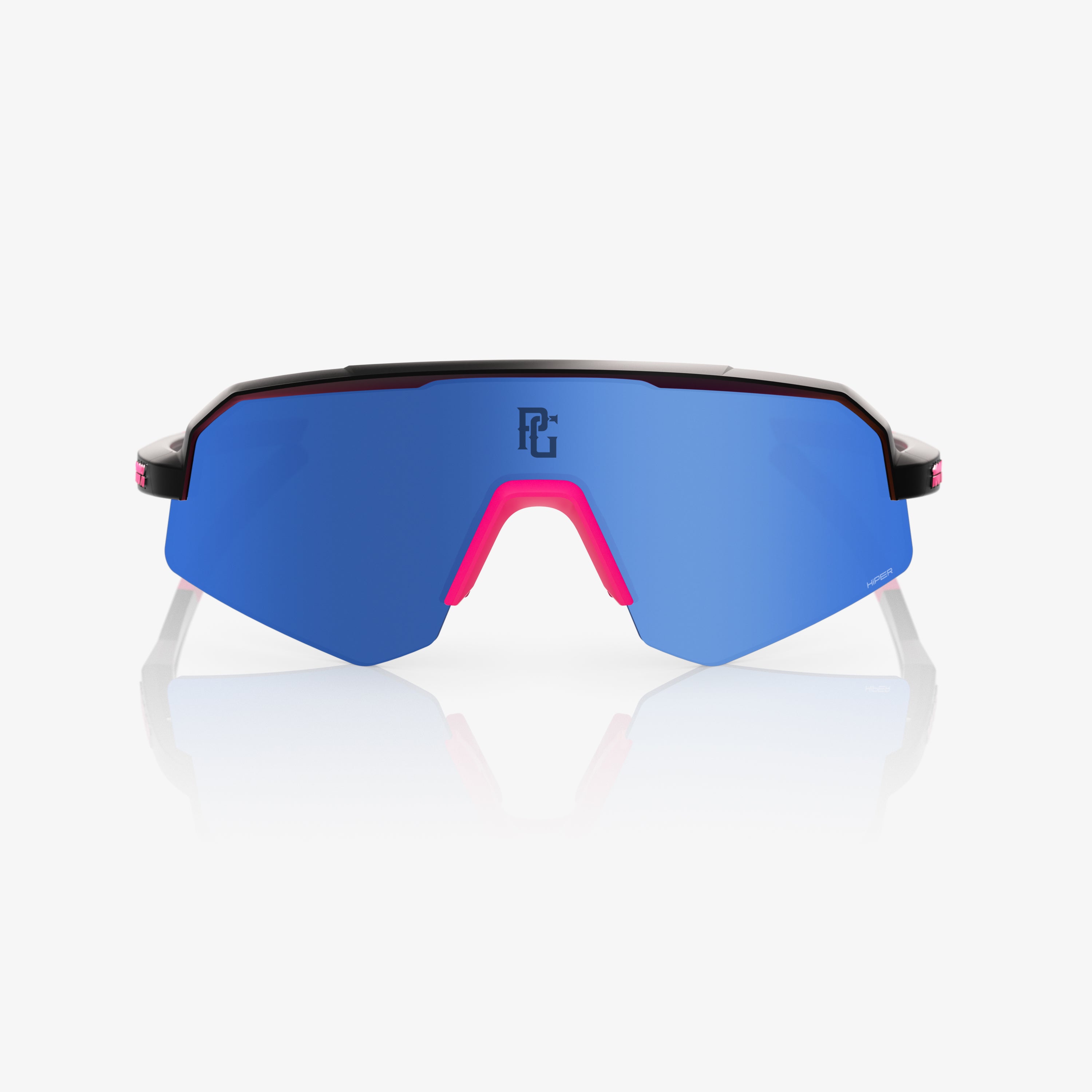 100-slendale-youth-sonnenbrille-matt-schwarz-hiper-blau image 2