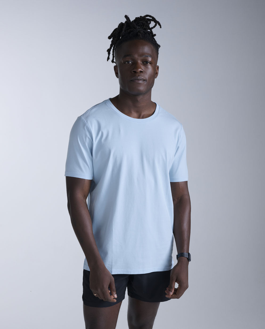2xu-motion-cotton-flex-tee-herren-aqua-baumwolle image 1