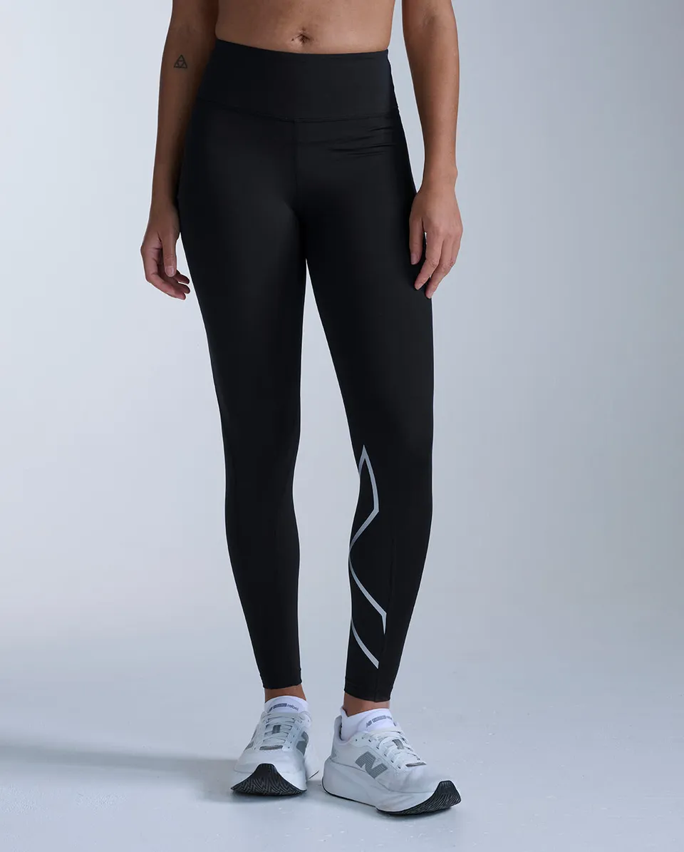 2xu-core-hi-rise-kompressionstights-damen-black-silver image 1