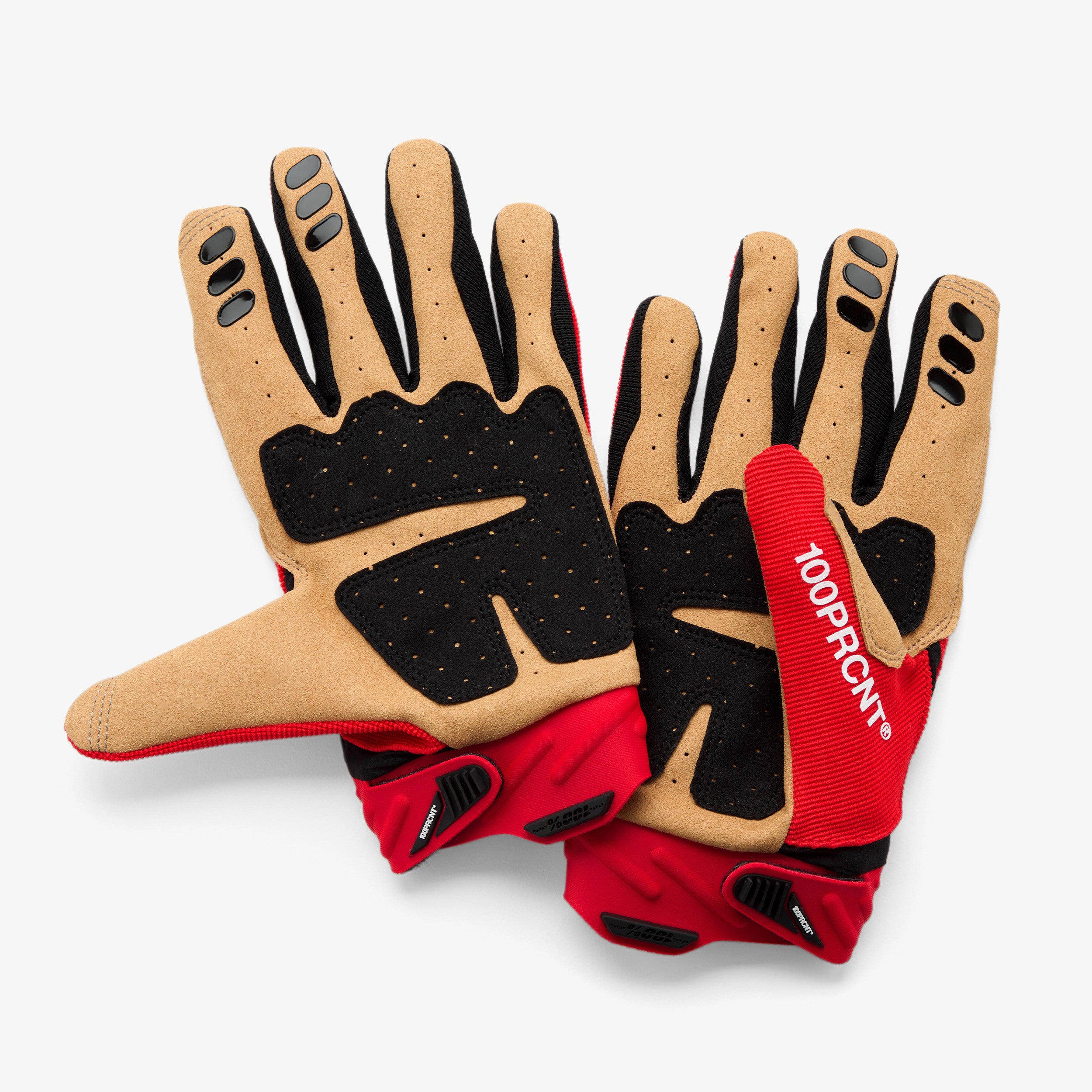 100-airmatic-2-mtb-handschuhe-rot-schwarz-clarino image 3