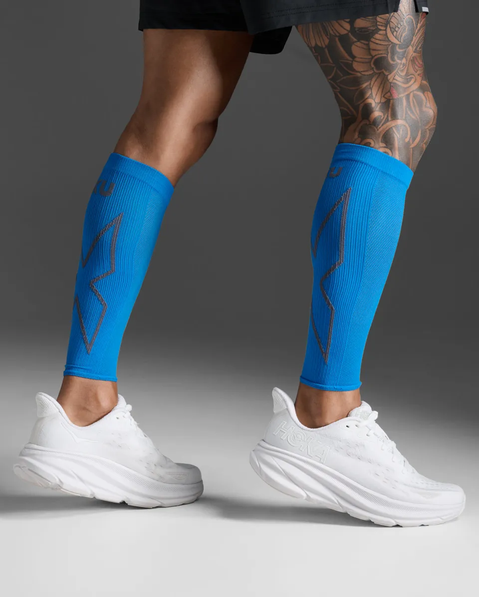 2xu-core-x-compression-calf-sleeves-wadenstulpen-blau image 1