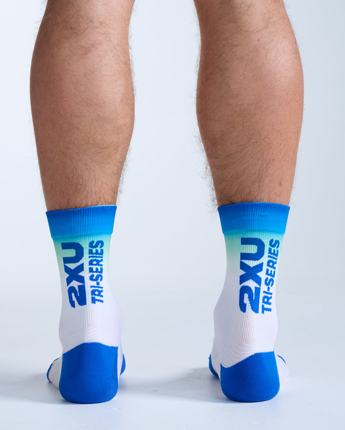 2xu-vectr-light-cushion-crew-socken-surf-aquatic-kompression image 3