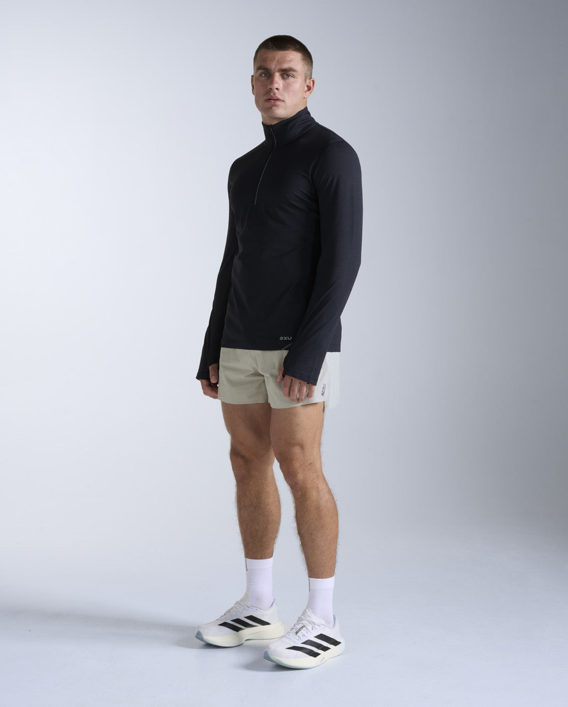 2xu-aero-trail-1-2-zip-langarmshirt-herren-schwarz-stretch image 5