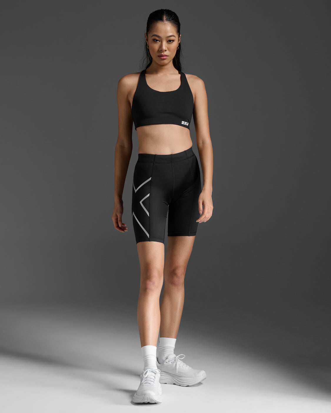 2xu-core-compression-short-damen-black-silver image 5