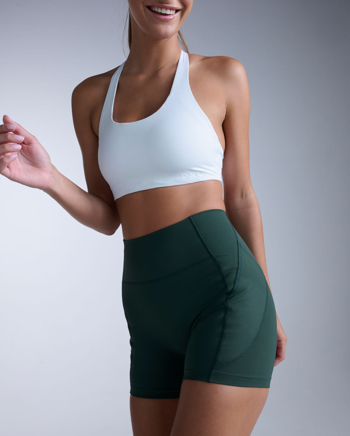 2xu-flex-4-inch-shorts-ever-green-damen-kompression image 2