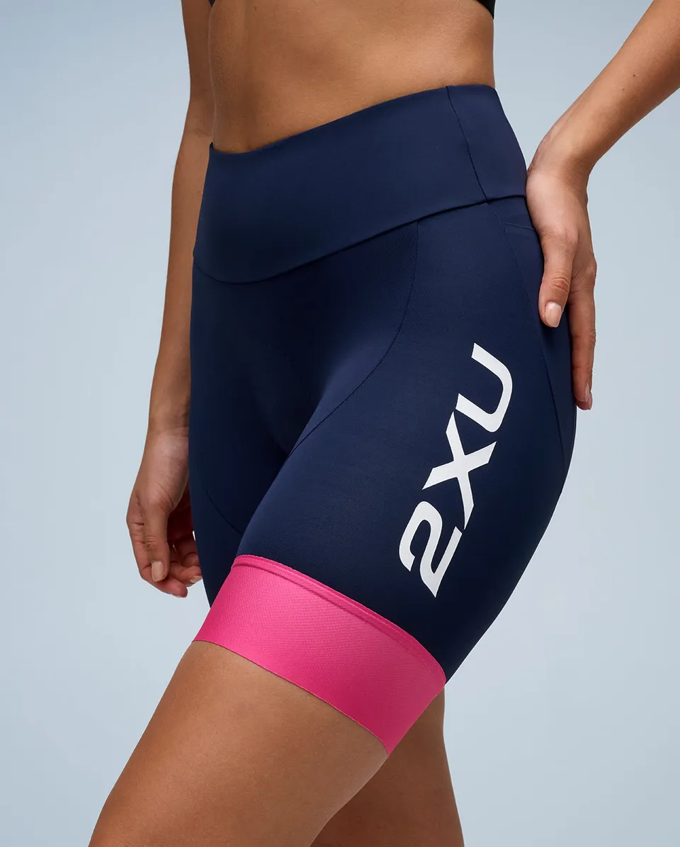 2xu-aero-tri-7-inch-tri-short-damen-midnight-electric-rose image 1