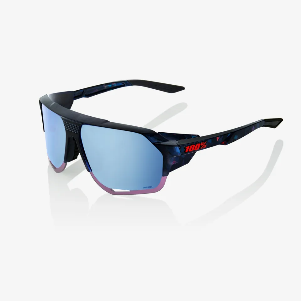 100-norvik-sonnenbrille-black-holographic-hiper-blue image 1