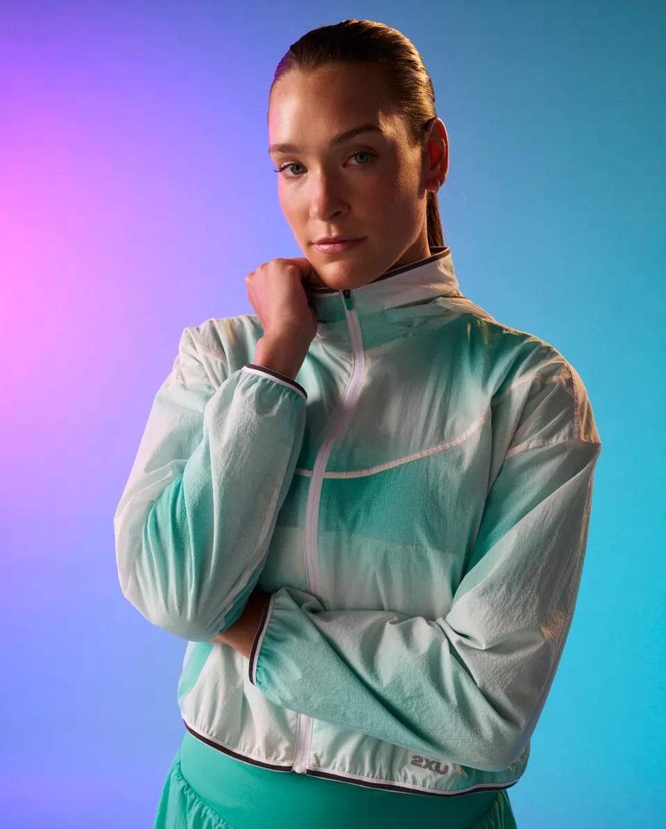 2xu-aero-sheer-bomber-laufjacke-damen-white-metro-mint image 1