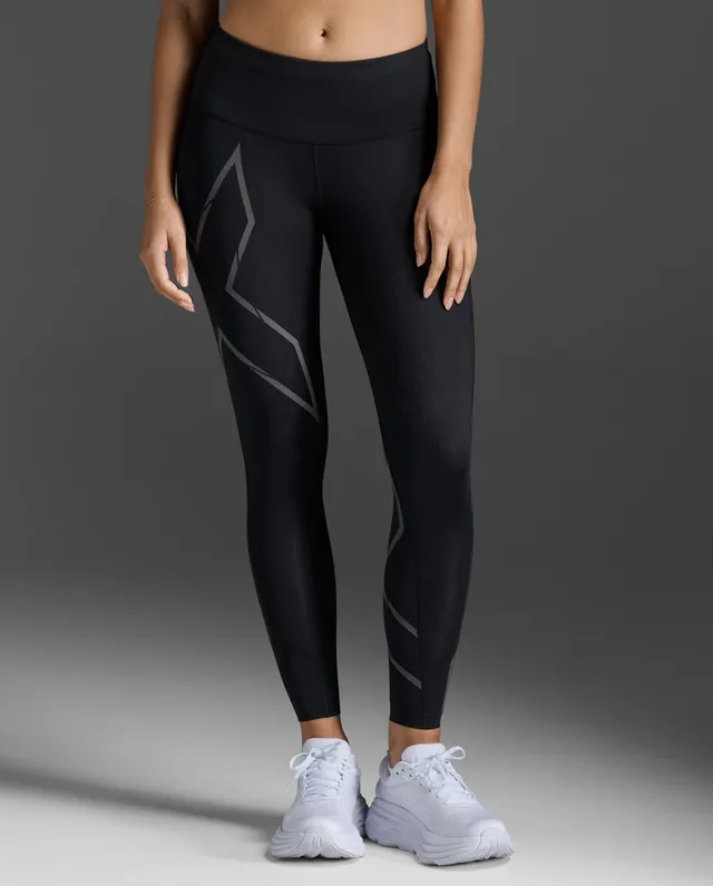 2xu-light-speed-mid-rise-tights-herren-black-black-reflective image 1