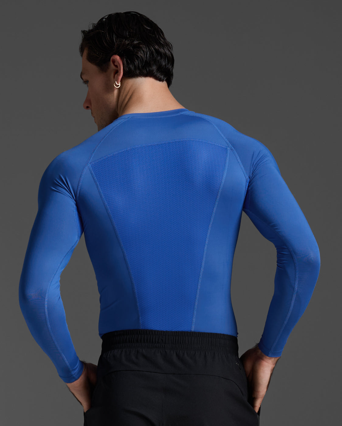 2xu-core-compression-longsleeve-herren-royal-blue image 2