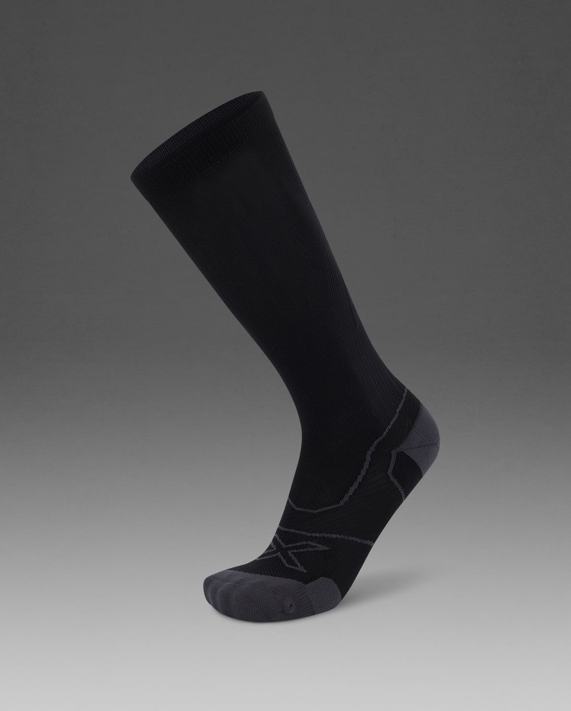 2xu-vectr-cushion-kompressionssocken-black-lang image 1