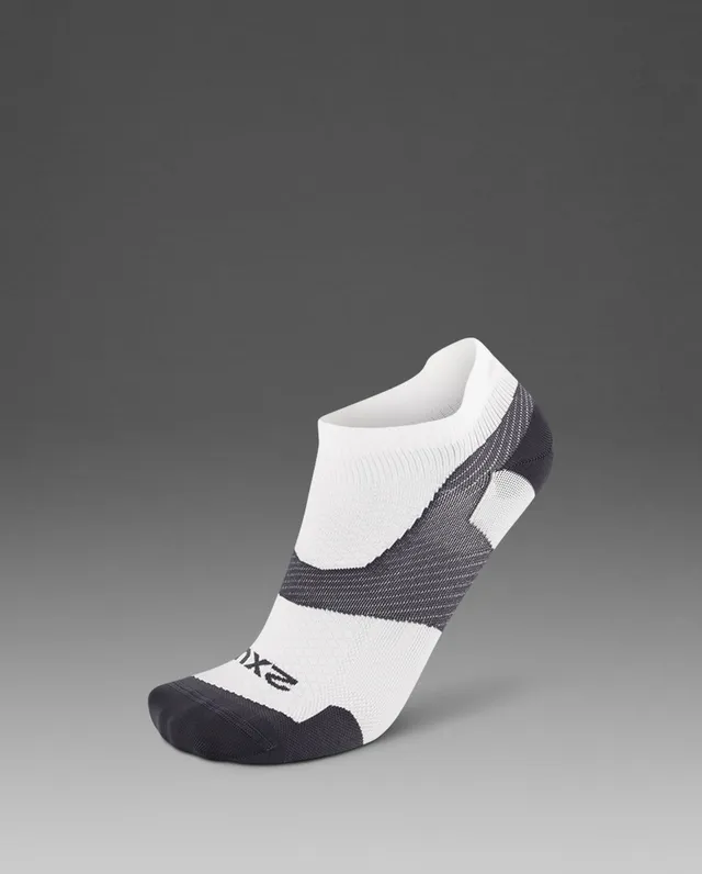 2xu-vectr-ultralight-1-4-crew-kompressionssocken-white-grey-x-lock image 1
