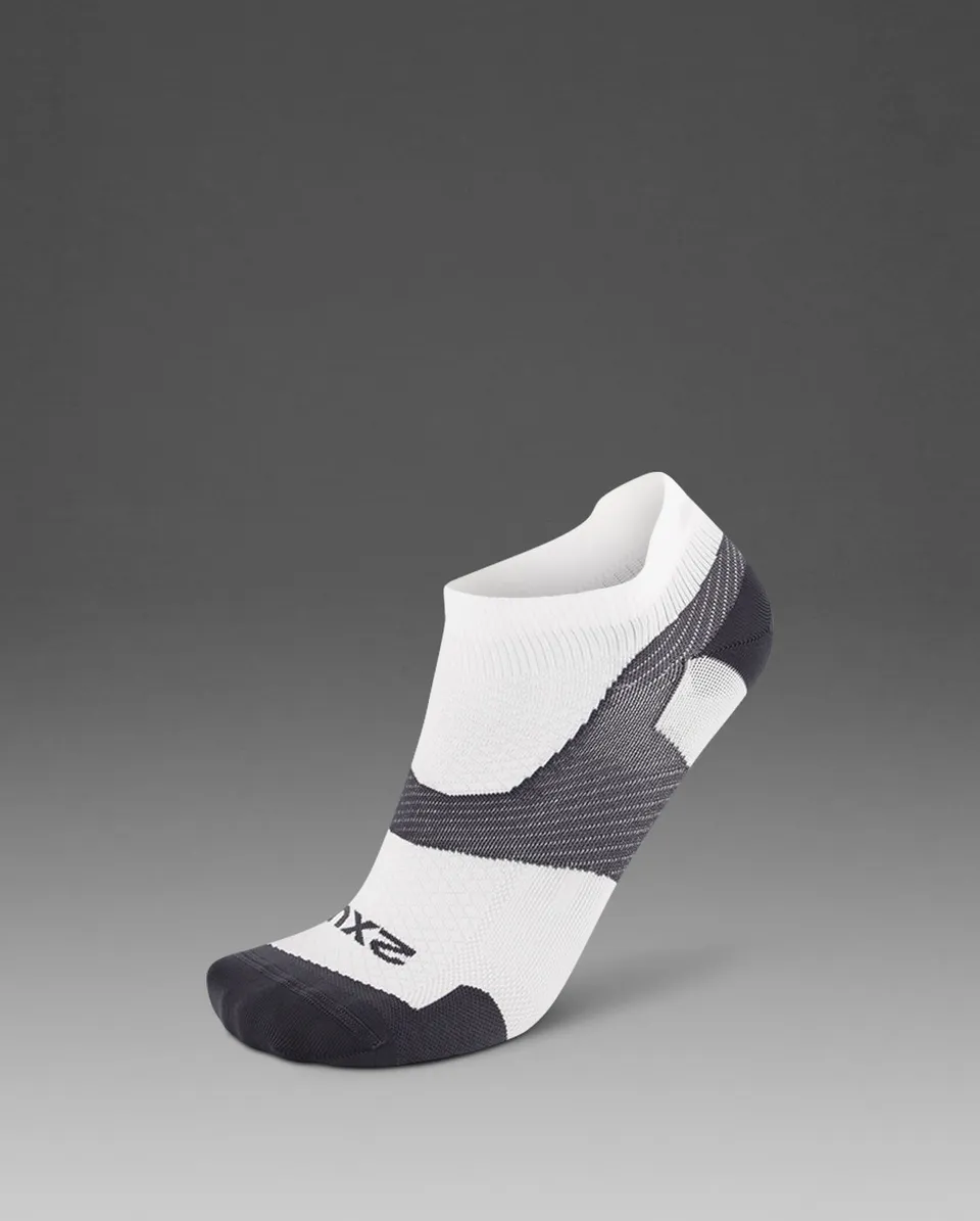 2xu-vectr-ultralight-1-4-crew-kompressionssocken-white-grey-x-lock image 1