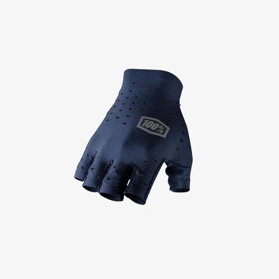 100-sling-kurzfinger-fahrradhandschuhe-navy-atmungsaktiv image 1