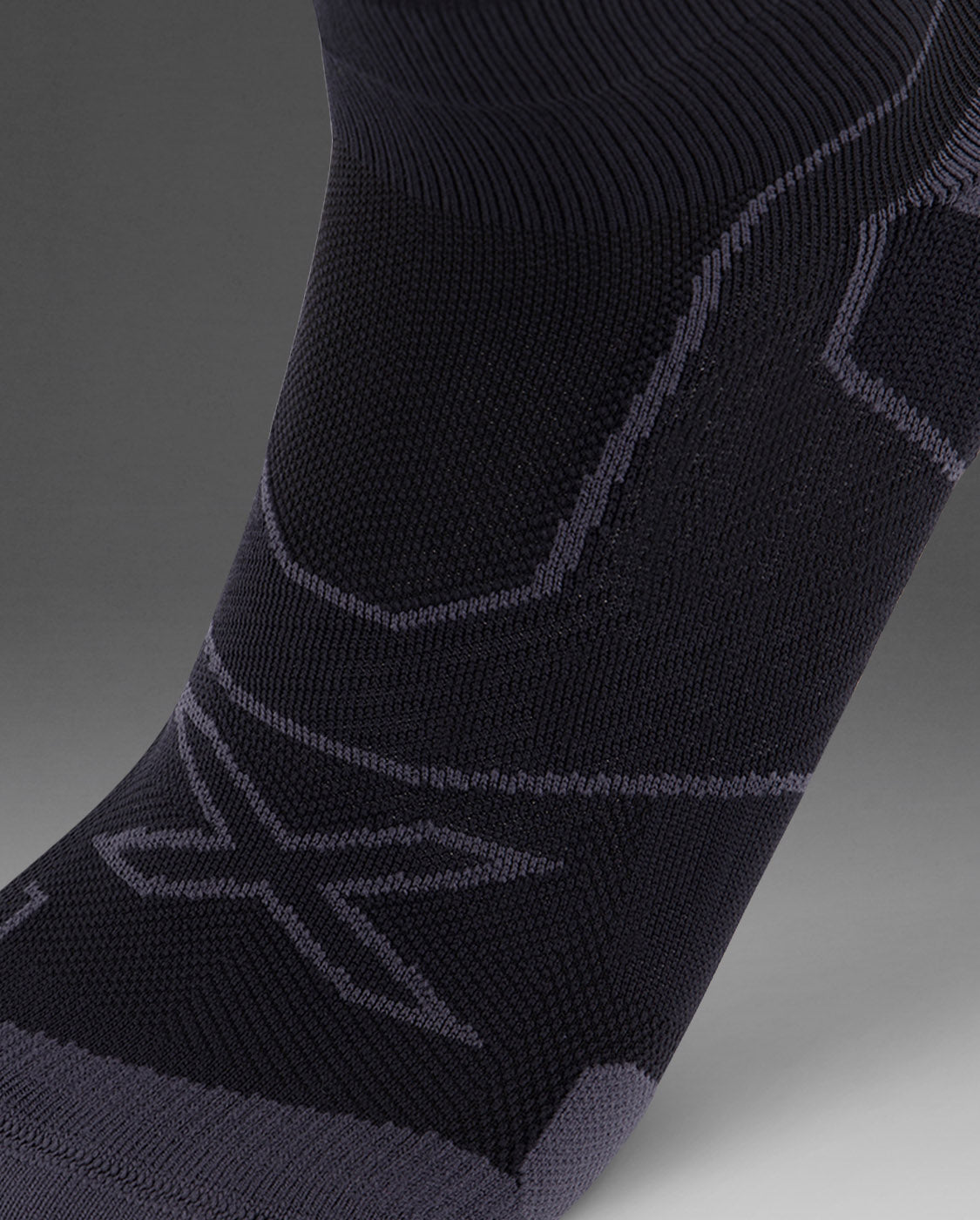 2xu-vectr-cushion-1-4-crew-kompressionssocken-schwarz image 2
