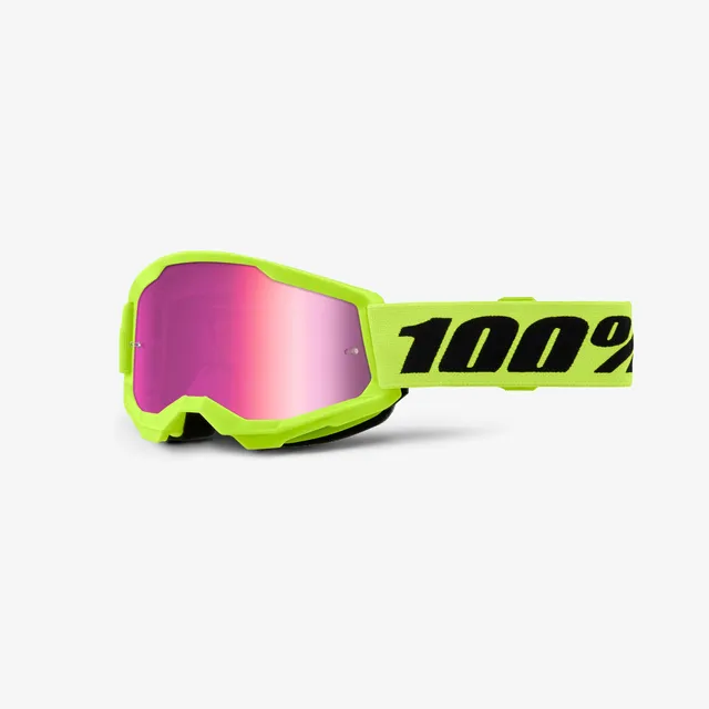 100-strata-2-junior-goggle-neon-yellow-clear image 1