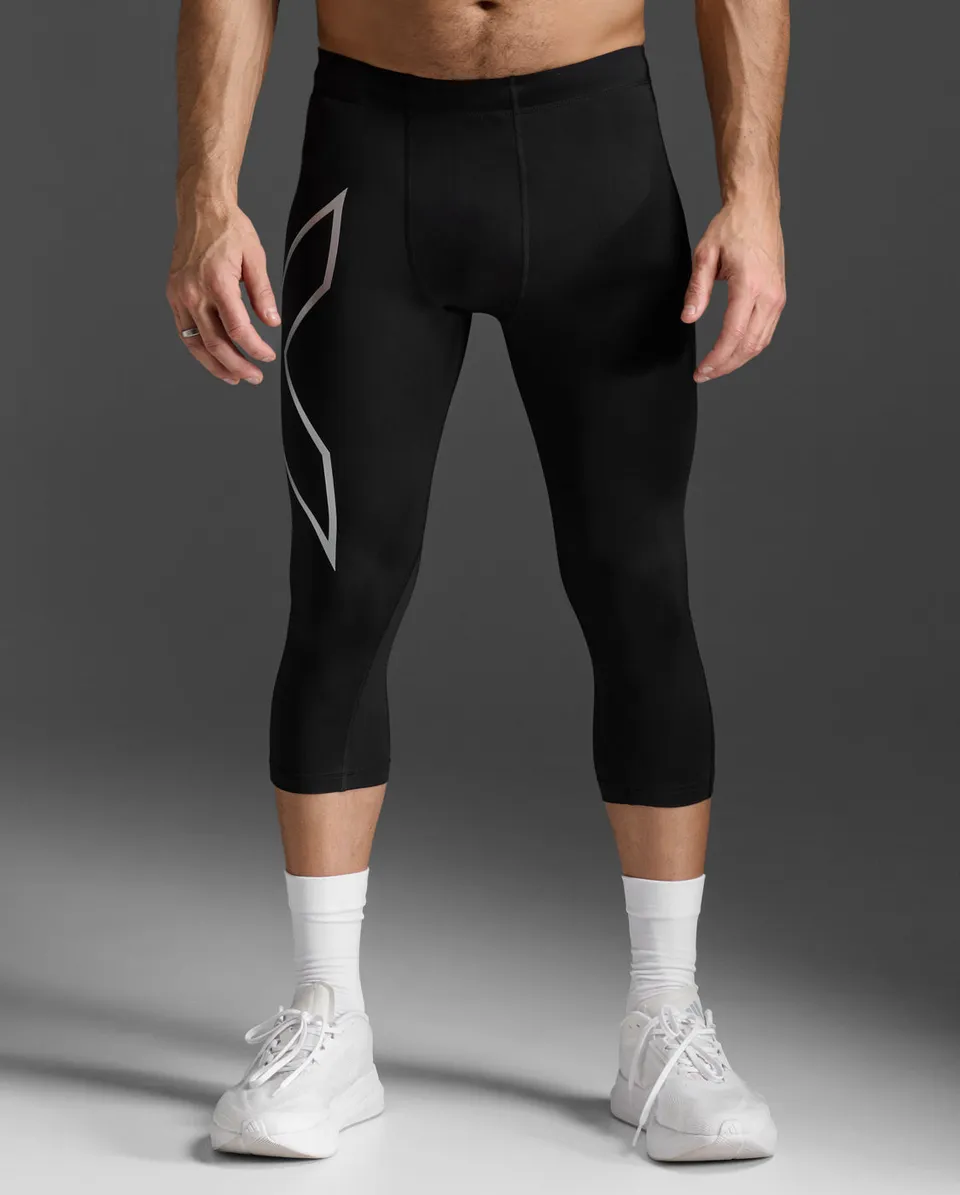 2xu-core-compression-3-4-tights-herren-schwarz-silber image 1