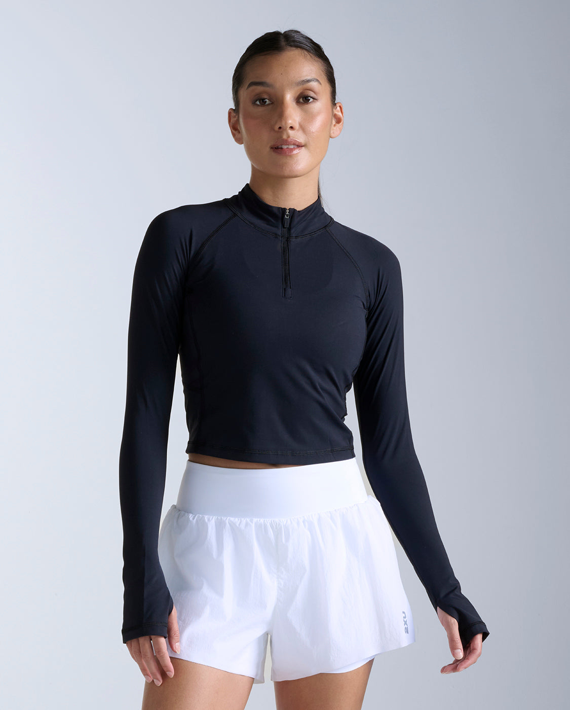 2xu-form-soft-touch-1-2-zip-langarmtop-schwarz-damen image 7