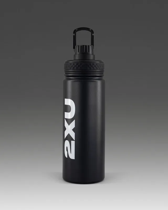 2xu-swim-race-metal-water-bottle-trinkflasche-schwarz image 1