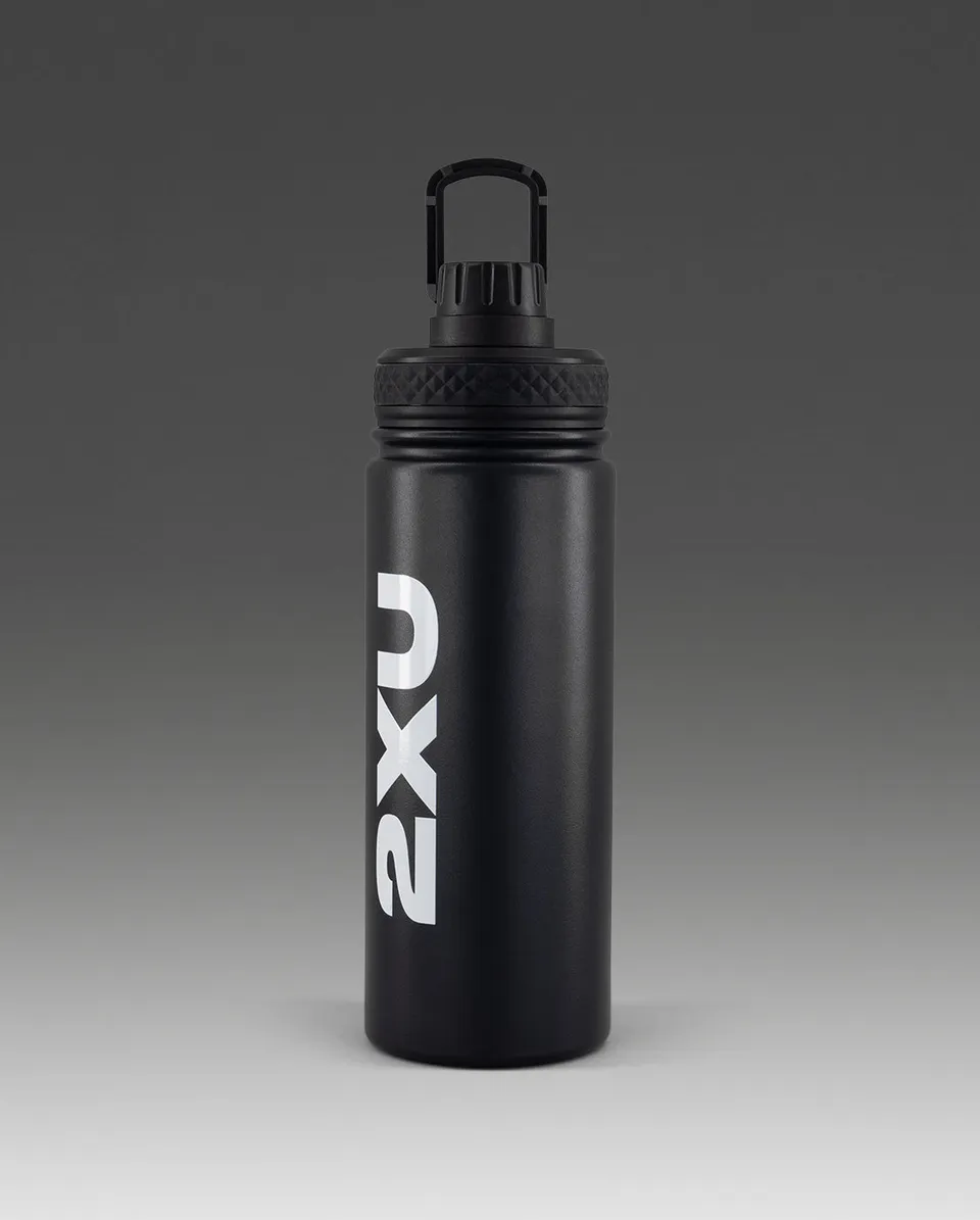 2xu-swim-race-metal-water-bottle-trinkflasche-schwarz image 1