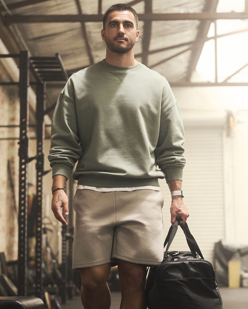 2xu-ez-oversized-organic-cotton-crew-sweatshirt-fern-bio-baumwolle image 2