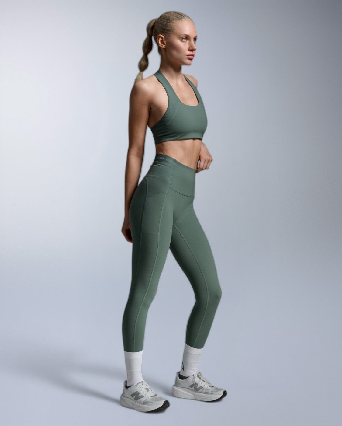 2xu-form-stash-hi-rise-tights-olive-leaf-kompression image 6