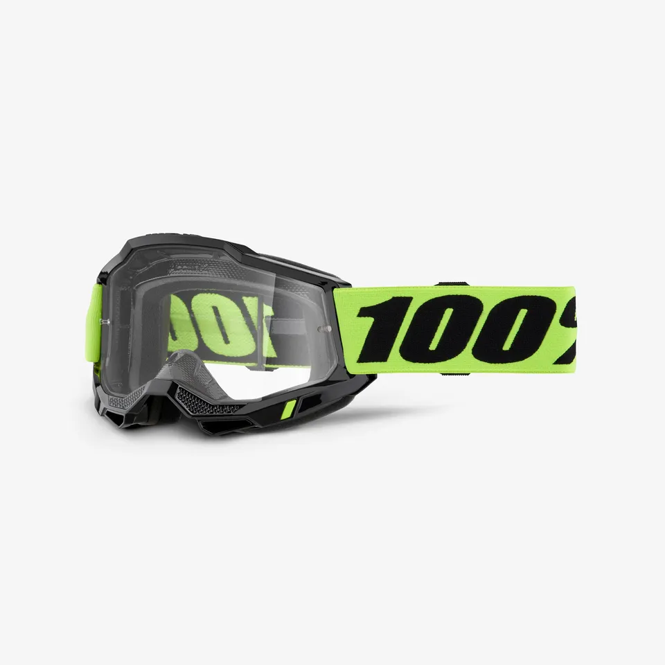 100-accuri-2-otg-motocross-brille-neon-yellow-clear-lens image 1