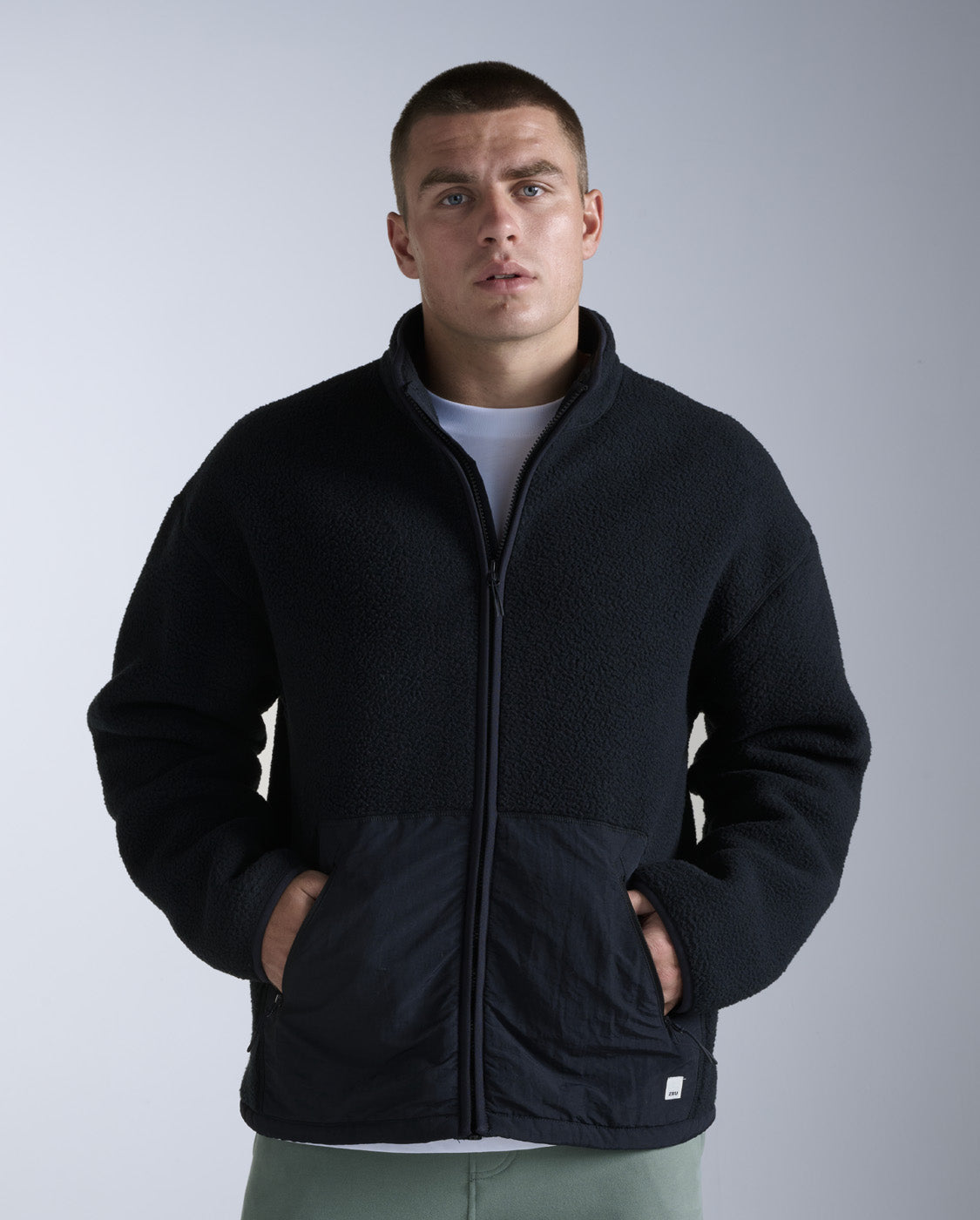 2xu-ignition-sherpa-zip-fleece-fleecejacke-schwarz image 1