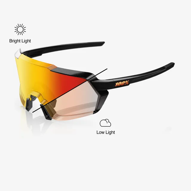 100percent-korbin-sportbrille-black-orange-flash-photochrom image 1