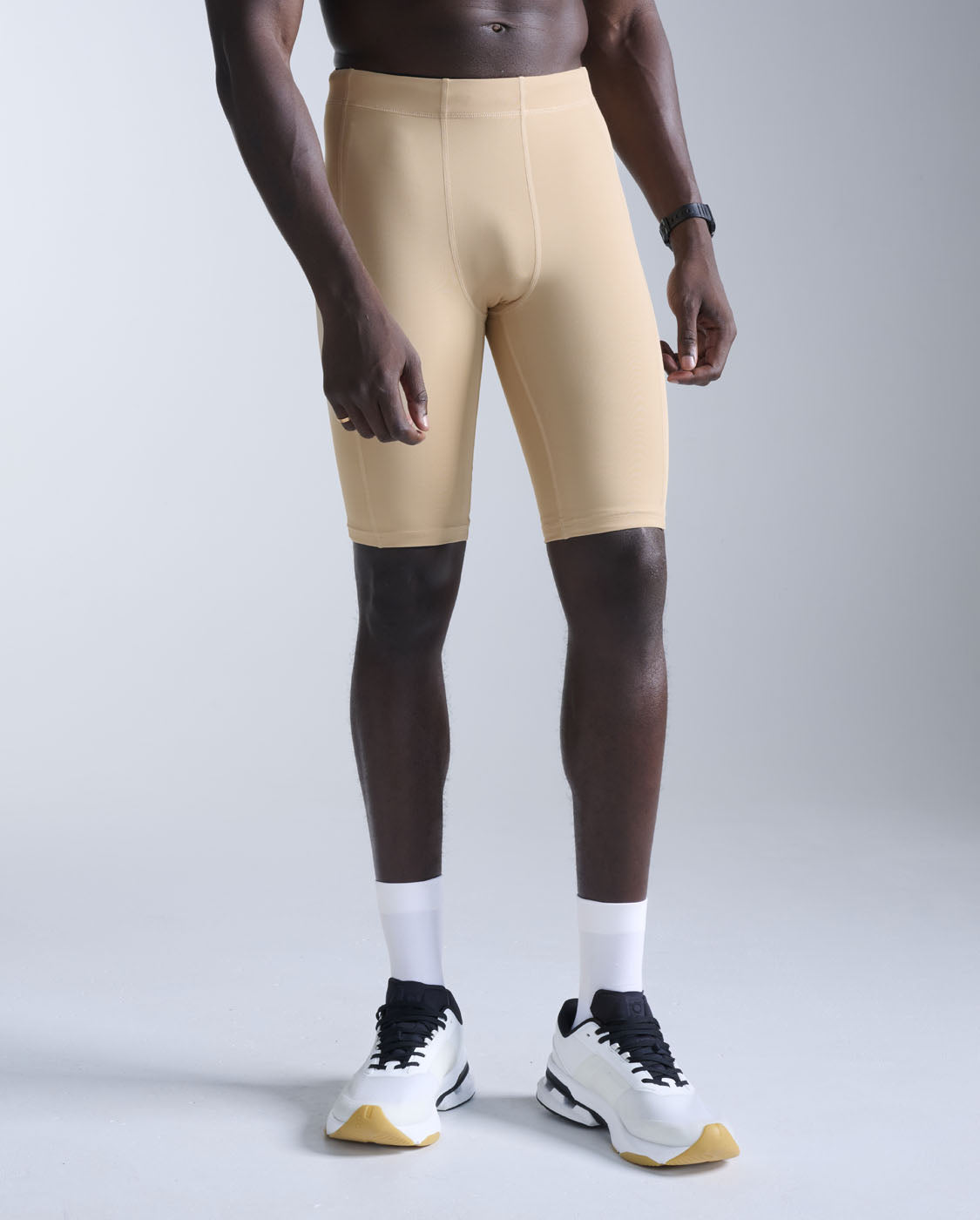 2xu-core-compression-short-herren-beige-pwx image 3