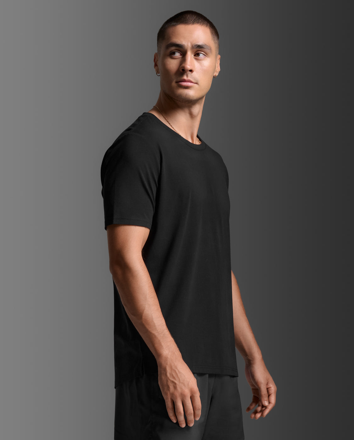 2xu-motion-cotton-flex-tee-t-shirt-herren-schwarz-baumwolle image 4