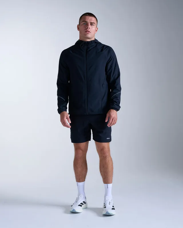 2xu-aero-hex-windbreaker-schwarz-herren-laufjacke-winddicht image 1