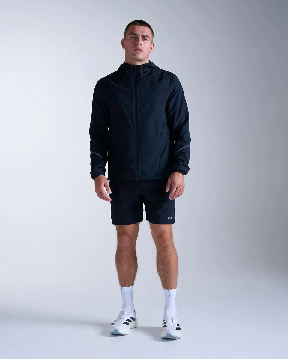 2xu-aero-hex-windbreaker-schwarz-herren-laufjacke-winddicht image 1