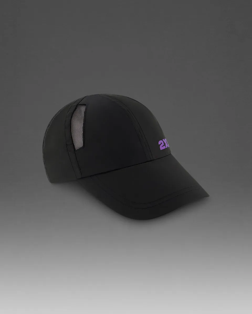 2xu-aero-run-cap-schwarz-leichte-laufkappe-unisex image 1