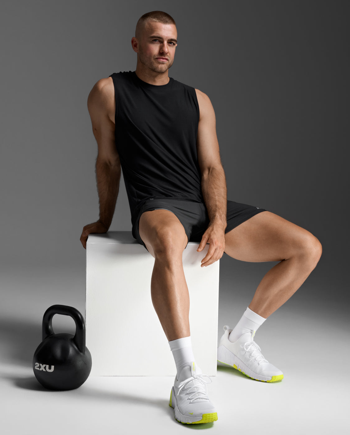 2xu-signature-tank-tanktop-schwarz-herren-jersey image 6
