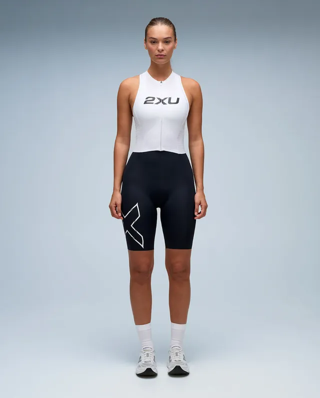2xu-light-speed-react-trisuit-damen-black-white image 1