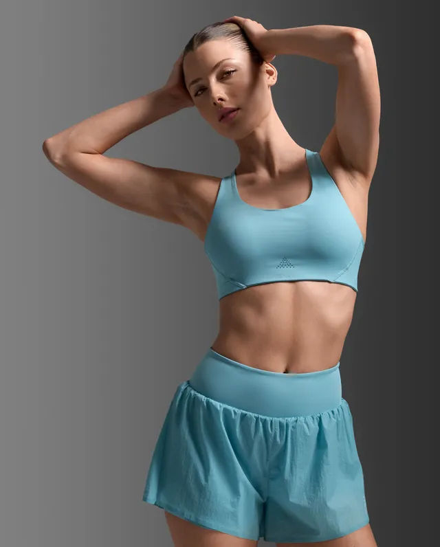 2xu-aero-mesh-medium-impact-sport-bh-retro-blue-damen image 1