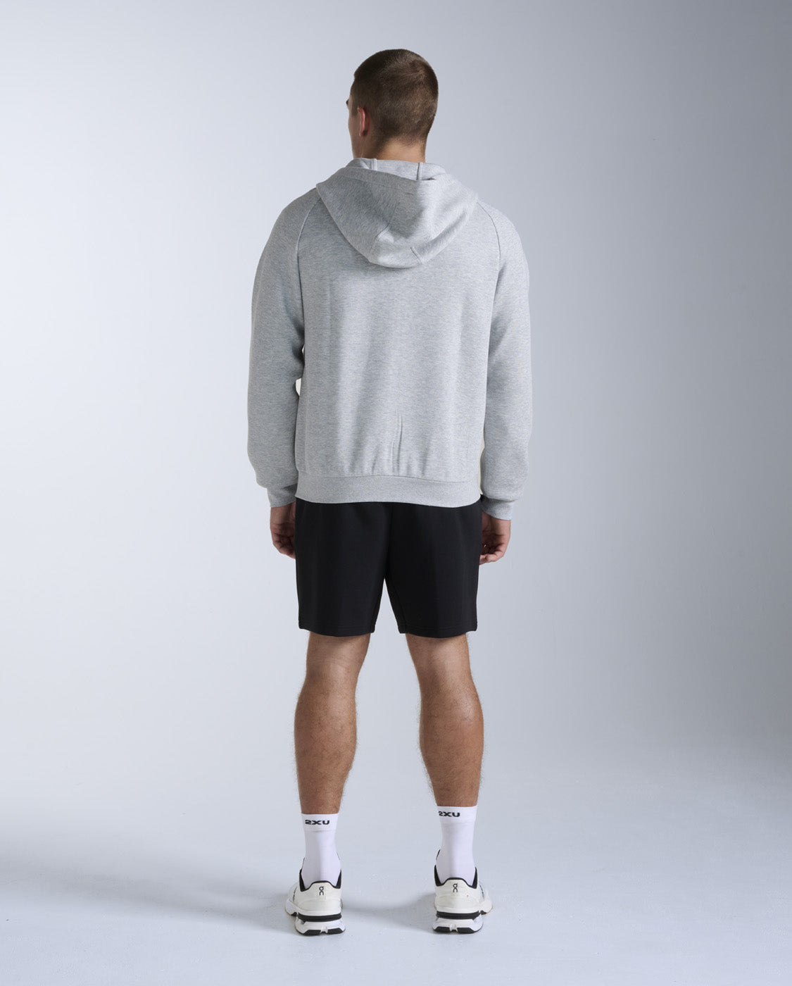 2xu-24-7-commute-zip-hoodie-grey-marle-fleece image 6