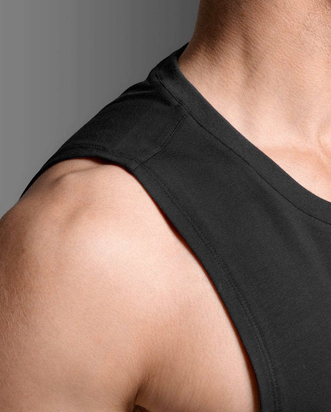 2xu-motion-cotton-flex-tank-top-herren-schwarz-baumwolle image 8