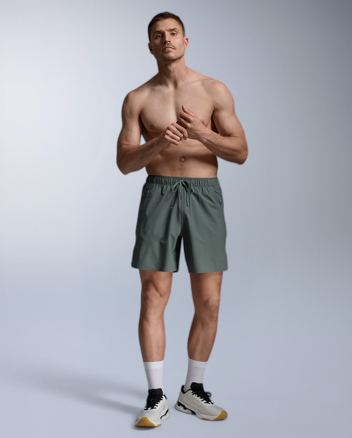 2xu-motion-7-inch-shorts-herren-olive-trainingsshorts image 6