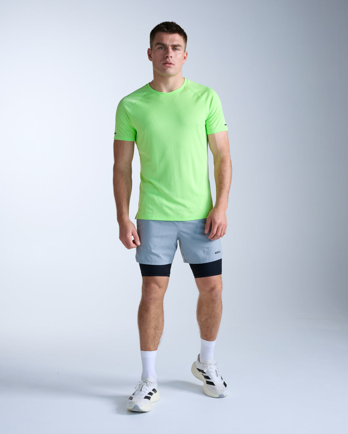 2xu-aero-tee-t-shirt-kurzarm-herren-lime-zest image 7