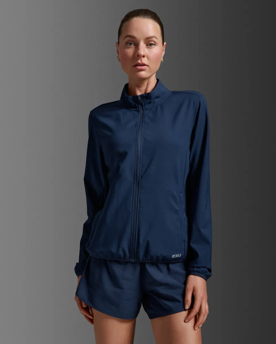 2xu-aero-jacket-laufjacke-damen-midnight-silver-wasserabweisend image 1
