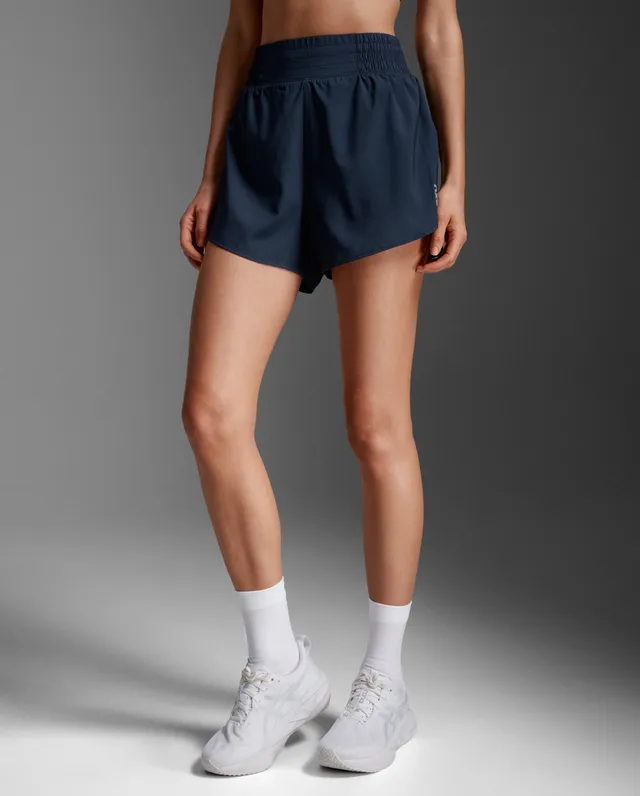 2xu-aero-hi-rise-4-inch-shorts-laufshorts-midnight image 1
