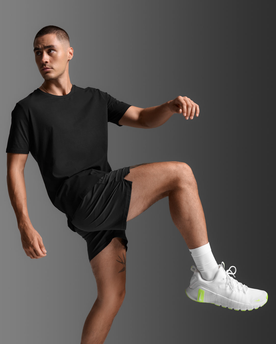2xu-motion-cotton-flex-tee-t-shirt-herren-schwarz-baumwolle image 5
