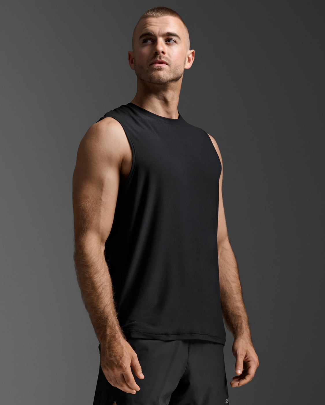 2xu-signature-tank-tanktop-schwarz-herren-jersey image 5