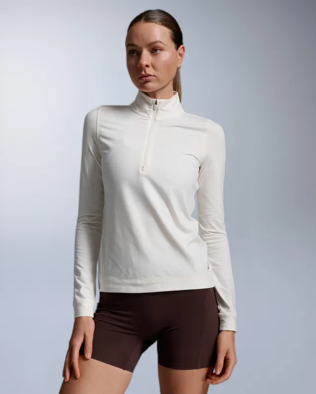 2xu-flex-1-2-zip-long-sleeve-langarmshirt-damen-chalk image 1